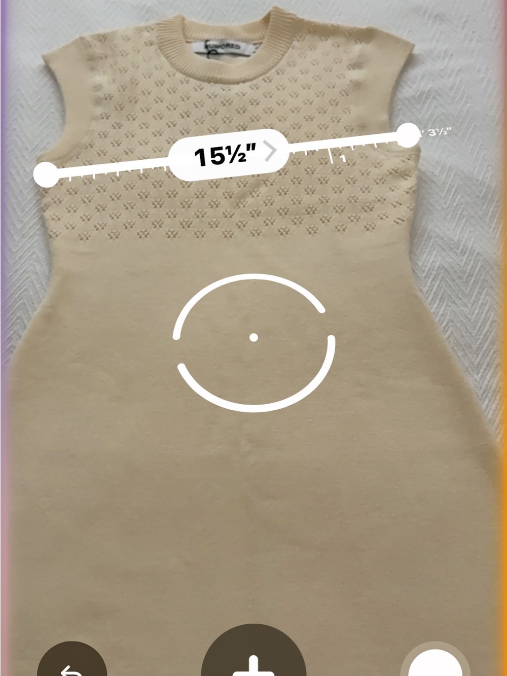 Rumored Sleeveless Knit Mini Dress in Light Beige - Picture 4 of 5